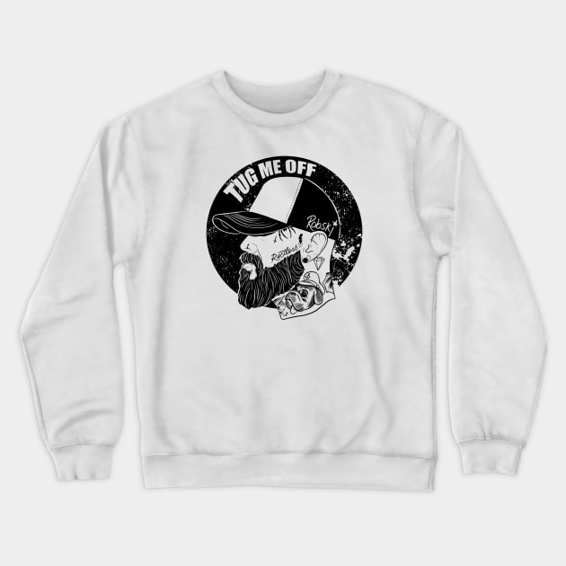 TUG - black lines Crewneck Sweatshirt by RobskiArt